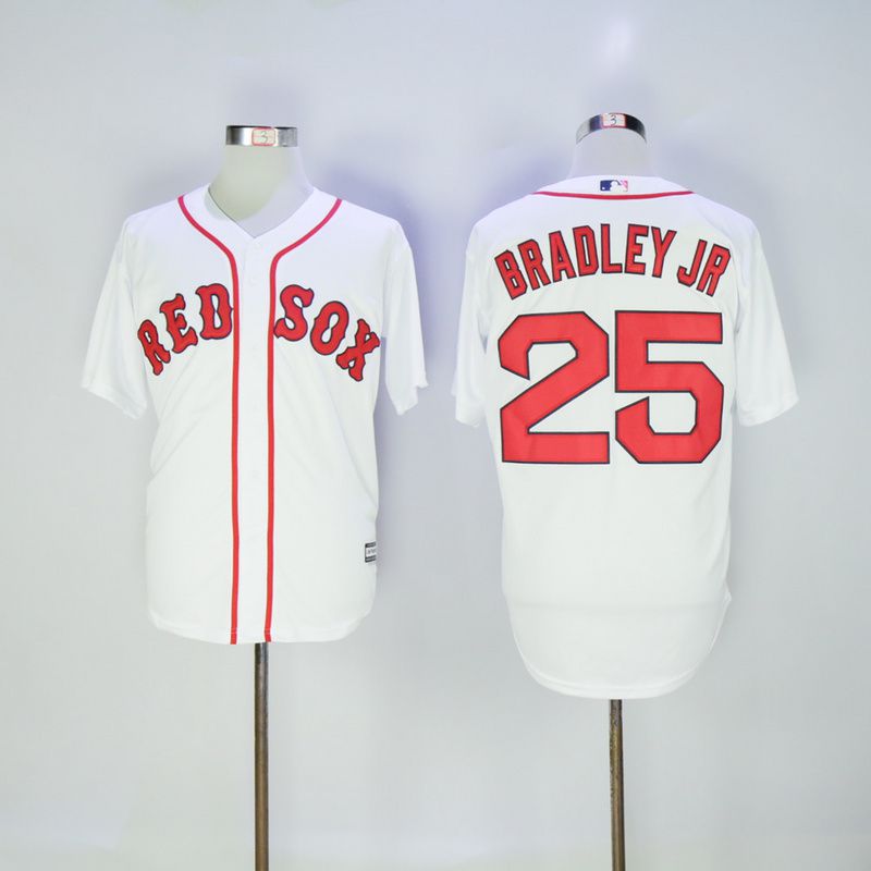 Men Boston Red Sox #25 Bradley jr White MLB Jerseys